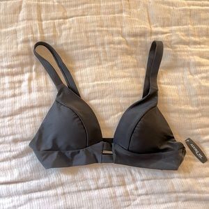 NWT black bikini top